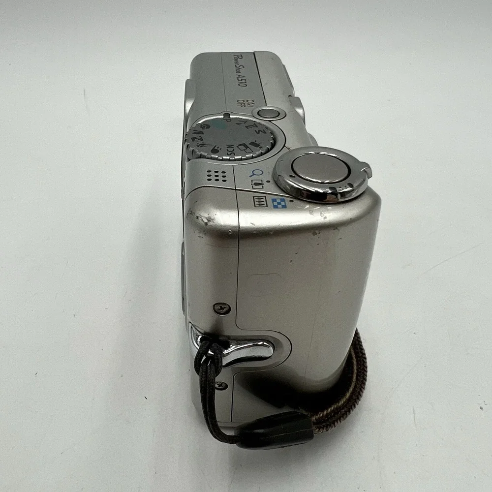 Canon PowerShot A510 3.2MP Digital Camera Silver For Parts